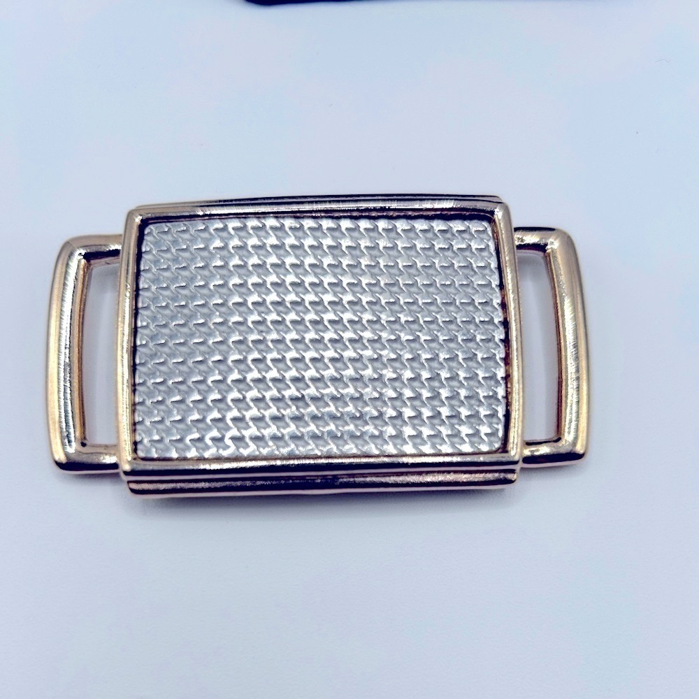 Vintage Women’s Gold and Silver tone Belt Buckle Butterfly Stamp On Back…​​​​​
